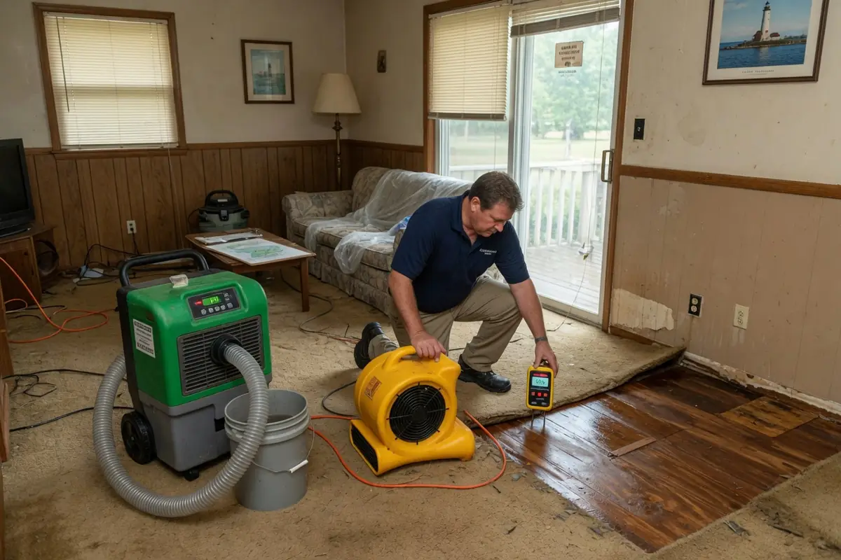 Water Damage Restoration Lansing MI, LLC crew at work